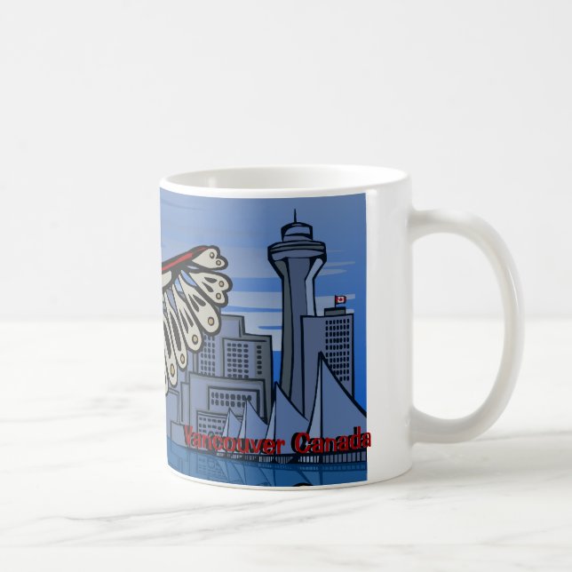 Taza De Café Vancouver BC Canada Café Cups Mugs & Glasses (Derecha)