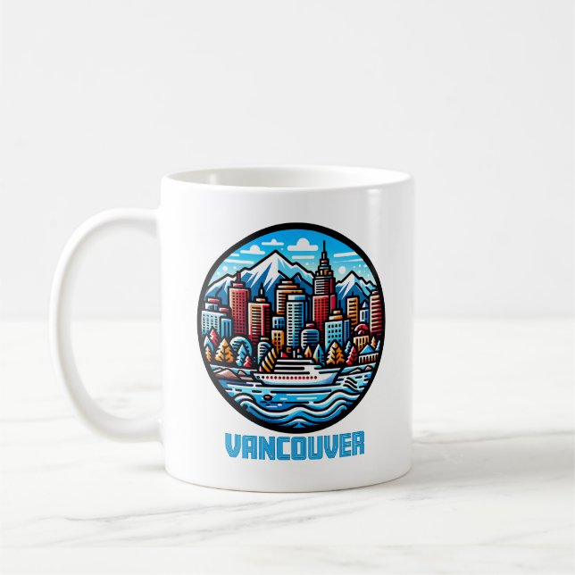 Taza De Café Vancouver British Columbia Canada (Izquierda)