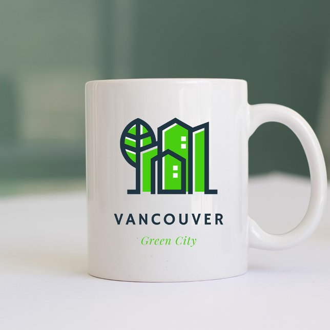 Taza De Café Vancouver Canadá Ciudad Verde Sostenible (Subido por el creador)