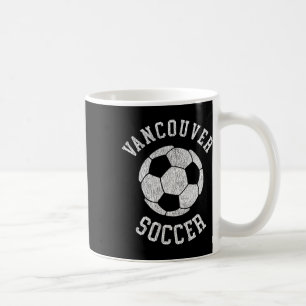 Taza De Café Vancouver Fútbol Retro Distorsionado Años 90 Vinta
