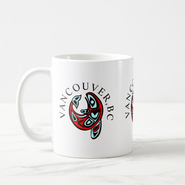 Taza De Café Vancouver Haida Orca Tattoo Killer Whale (Izquierda)