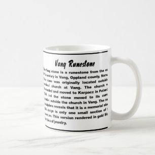 Taza De Café Vang Runestone-Gold taquillera de contorno