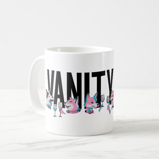 Taza De Café Vanity Fur Magazine Fiesta Limited Edition BLUE (Anverso izquierdo)