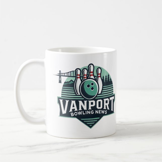 Taza De Café VanPort Bowling News Coffee Mug NW Design (Izquierda)