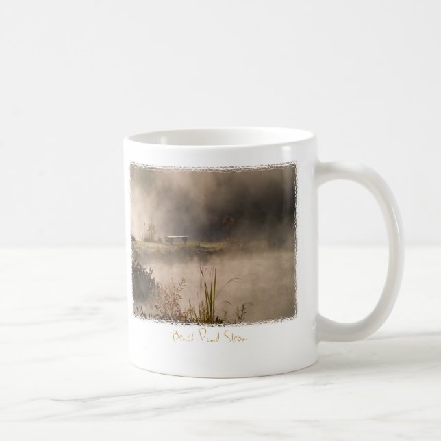 Taza De Café Vapor de la charca del banco (Derecha)