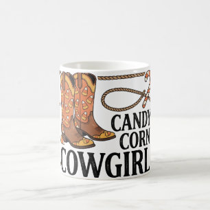 Taza De Café Vaqueira de Caramelo de Maíz Halloween Occidental