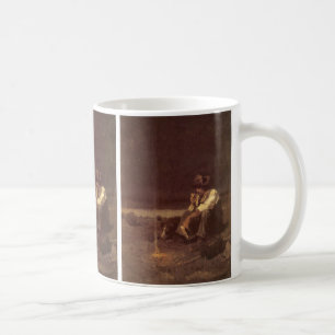 Taza De Café Vaqueiros occidentales antiguos, pastor de llanura