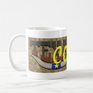 Taza De Café Vaquera de Tejas de la CAMISETA