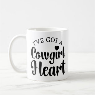 Taza De Café Vaquera descarada Actitud Vaquero Baile de línea C