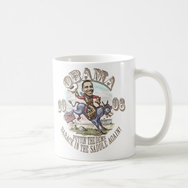 Taza De Café Vaquero 2008 de Obama (Derecha)