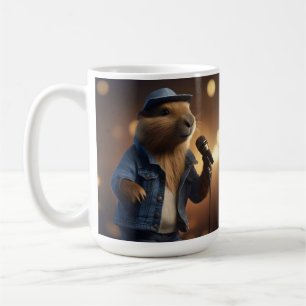 Taza De Café "Vaquero Capybara: Serenata al Salvaje Oeste"