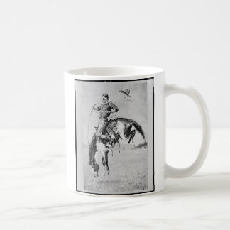 Taza De Café Vaquero de Federico Remington en caballo salvaje