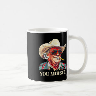 Taza De Café Vaquero del _oeste de Trump que perdió vaca bander