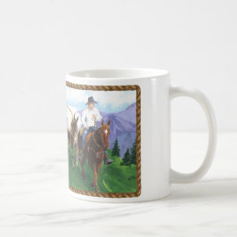 Taza De Café Vaquero en las montañas