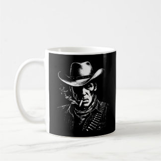 Taza De Café Vaquero Fumando