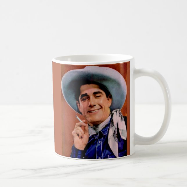 Taza De Café vaquero guapo con cigarrillo (Derecha)