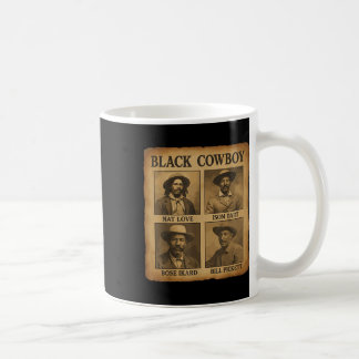 Taza De Café Vaquero Negro Rodeo Occidental Melanina Historia N