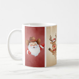 Taza De Café Vaquero rústico, reno y cerdo
