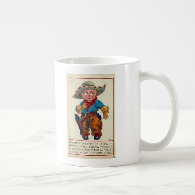 Taza De Café Vaquero Vintage (Derecha)