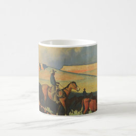 Taza De Café Vaqueros vintage, Open Range de Maynard Dixon