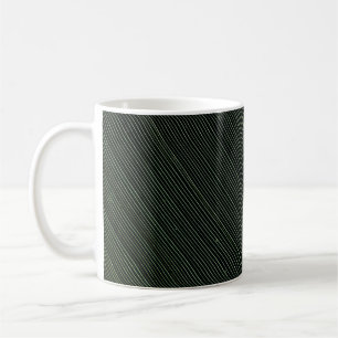 Taza De Café Vara verde metalizado sobre textil de pinstripe bl
