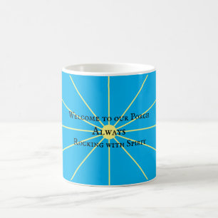 Taza De Café Variación de espíritu de cerdo Azul brillante