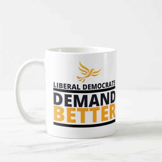 Taza De Café Variante anaranjada de la demanda de Demócrata (Izquierda)