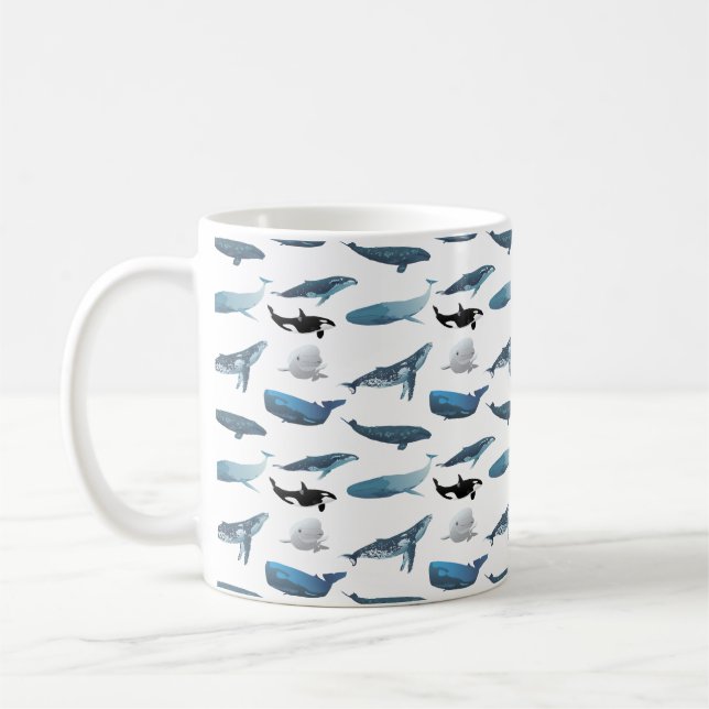 Taza De Café Varias ballenas (Izquierda)