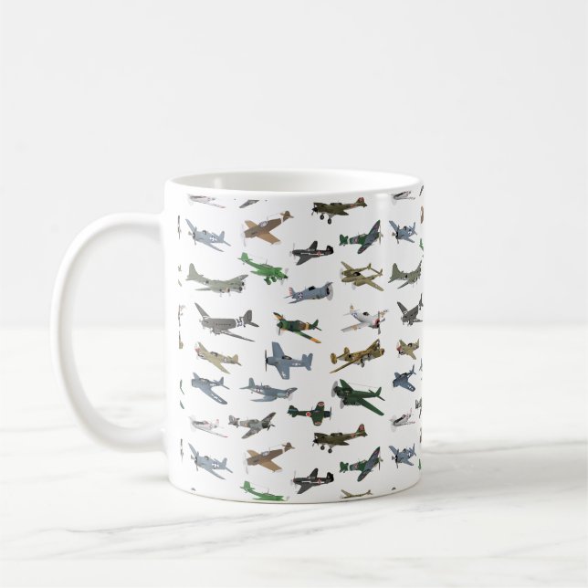 Taza De Café Varios aviones WW2 (Izquierda)