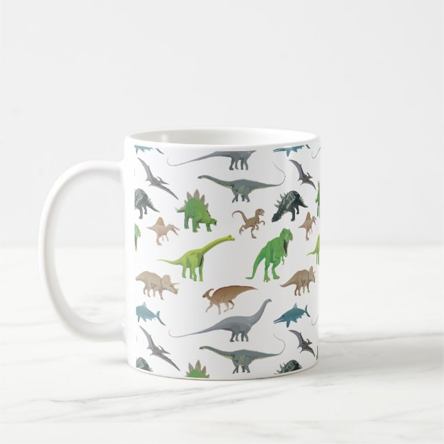 Taza De Café Varios dinosaurios (Izquierda)