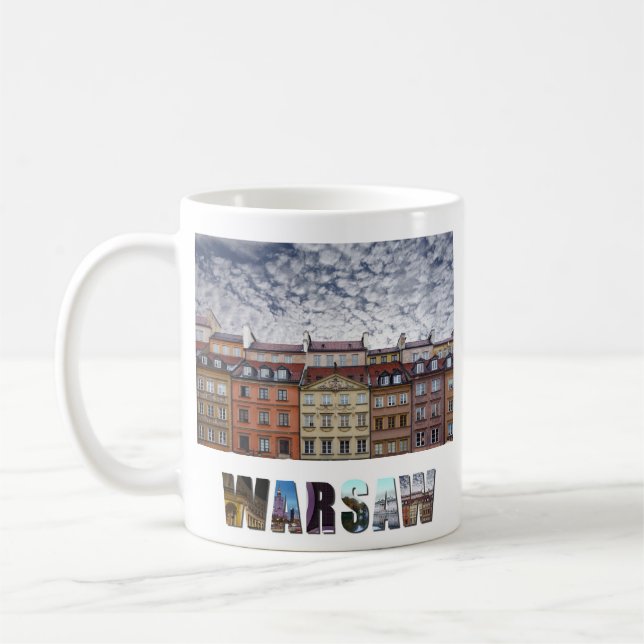Taza De Café Varsovia Polonia Ciudad Vieja Foto de viaje (Izquierda)