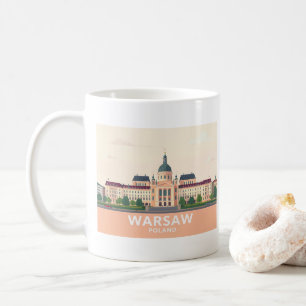 Taza De Café Varsovia Polonia El Viaje del Castillo Real Pastel