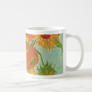 Taza De Café Vase con doce girasoles, Vincent van Gogh
