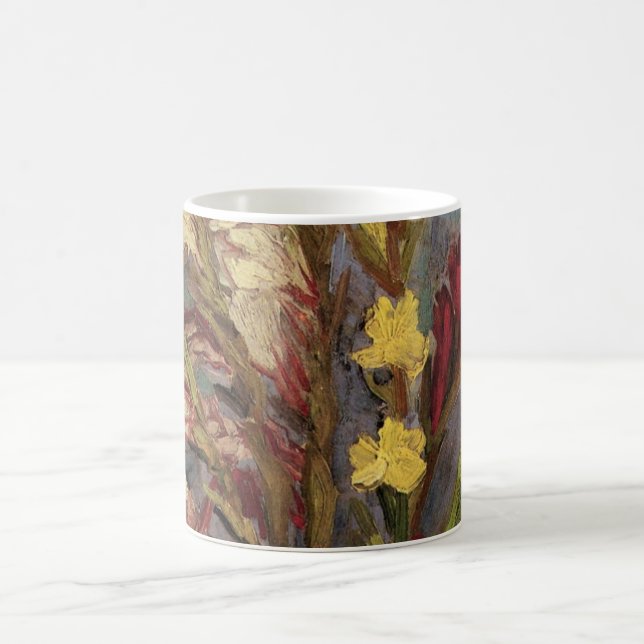 Taza De Café Vase con Gladioli por Vincent van Gogh (Centro)