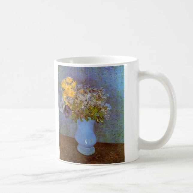 Taza De Café Vase con Lilacs y Daisies por Vincent van Gogh (Derecha)