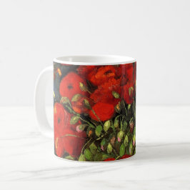Taza De Café Vase con los rojos de Vincent Van Gogh