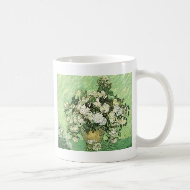 Taza De Café Vase con Rosas - Van Gogh (Derecha)