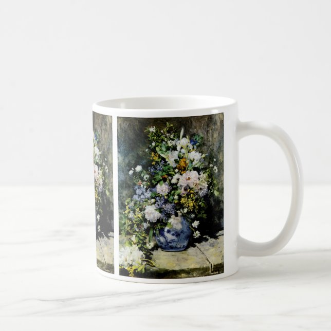 Taza De Café Vase de flores café Mug (Derecha)