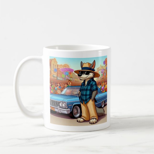Taza De Café Vato Lobo "Año Nuevo" (Izquierda)