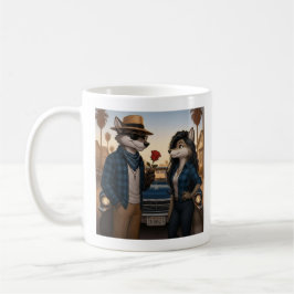 Taza De Café Vato Lobo "Valentines"