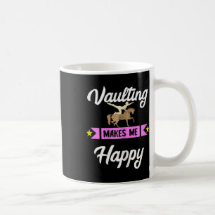 Taza De Café Vaulando me hace feliz caballo ecuestre ecuestre