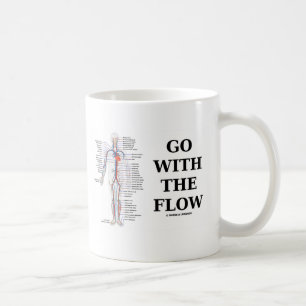 Taza De Café Vaya con el flujo (la actitud del sistema