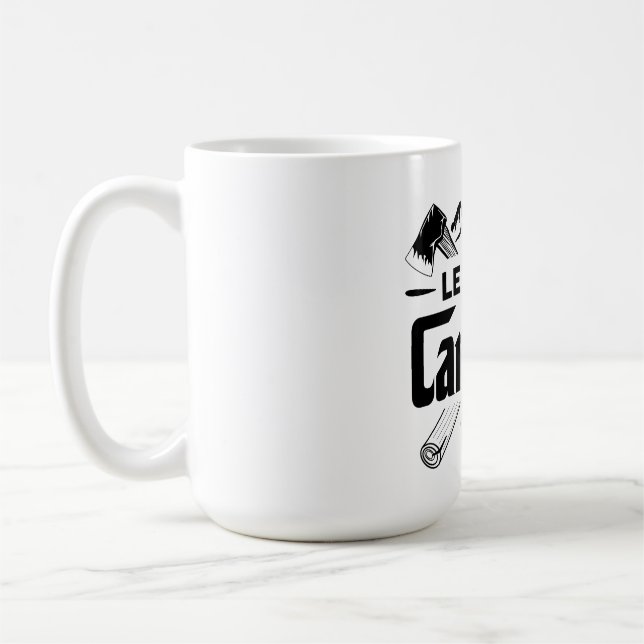 Taza De Café Vayamos a acampar, camping vibes (Izquierda)