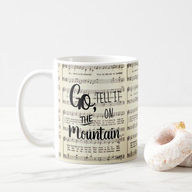 Taza De Café Ve a decírselo en la montaña (Con donut)