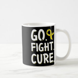 Taza De Café Ve Cure Cinta Dorada Conciencia del Cáncer Infanti