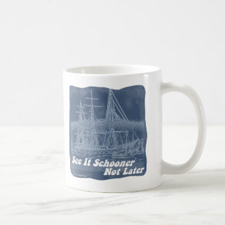 Taza De Café Véalo Arte de Barco Histórico de Schooner