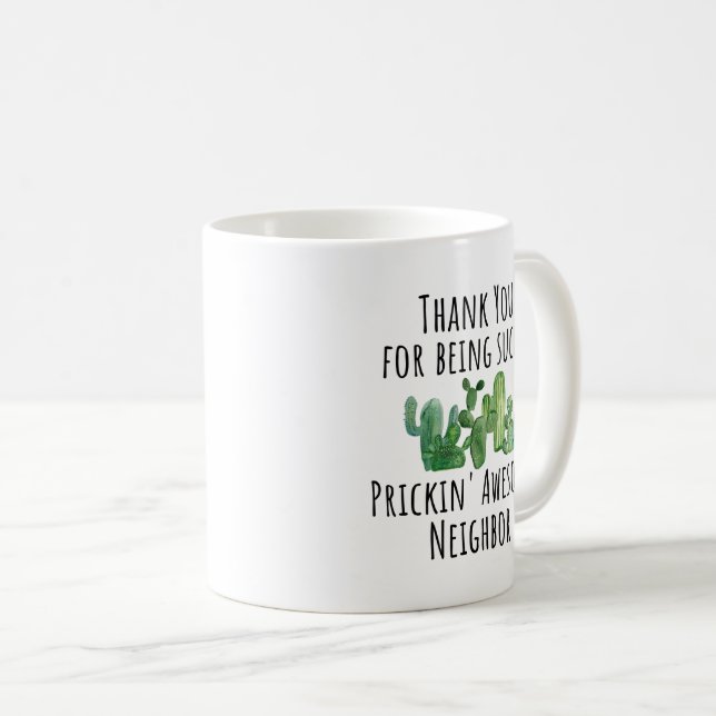 Taza De Café Vecino Gracias Mug Regalo (Anverso derecho)