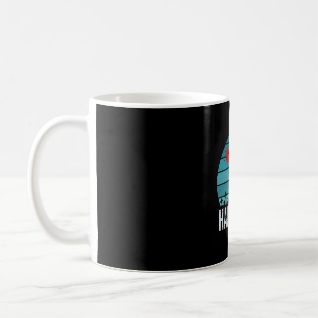 Taza De Café Vector Luna Cementerio Lobo Halloween (Izquierda)