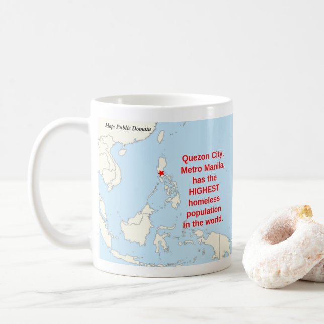 Taza De Café Vector Zika: Culex de amargo nocturno de RoseWrite (Con donut)