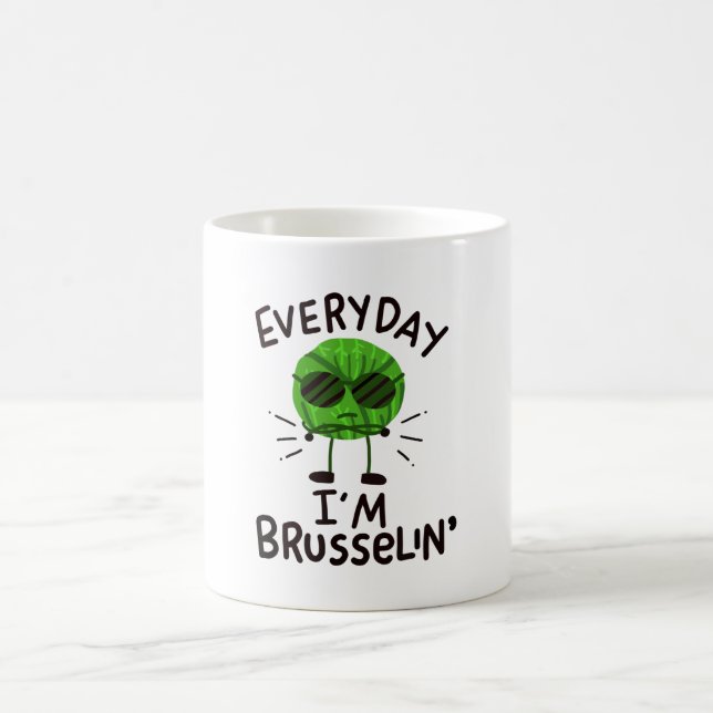 Taza De Café Vegan Brussels Sprouts (Centro)